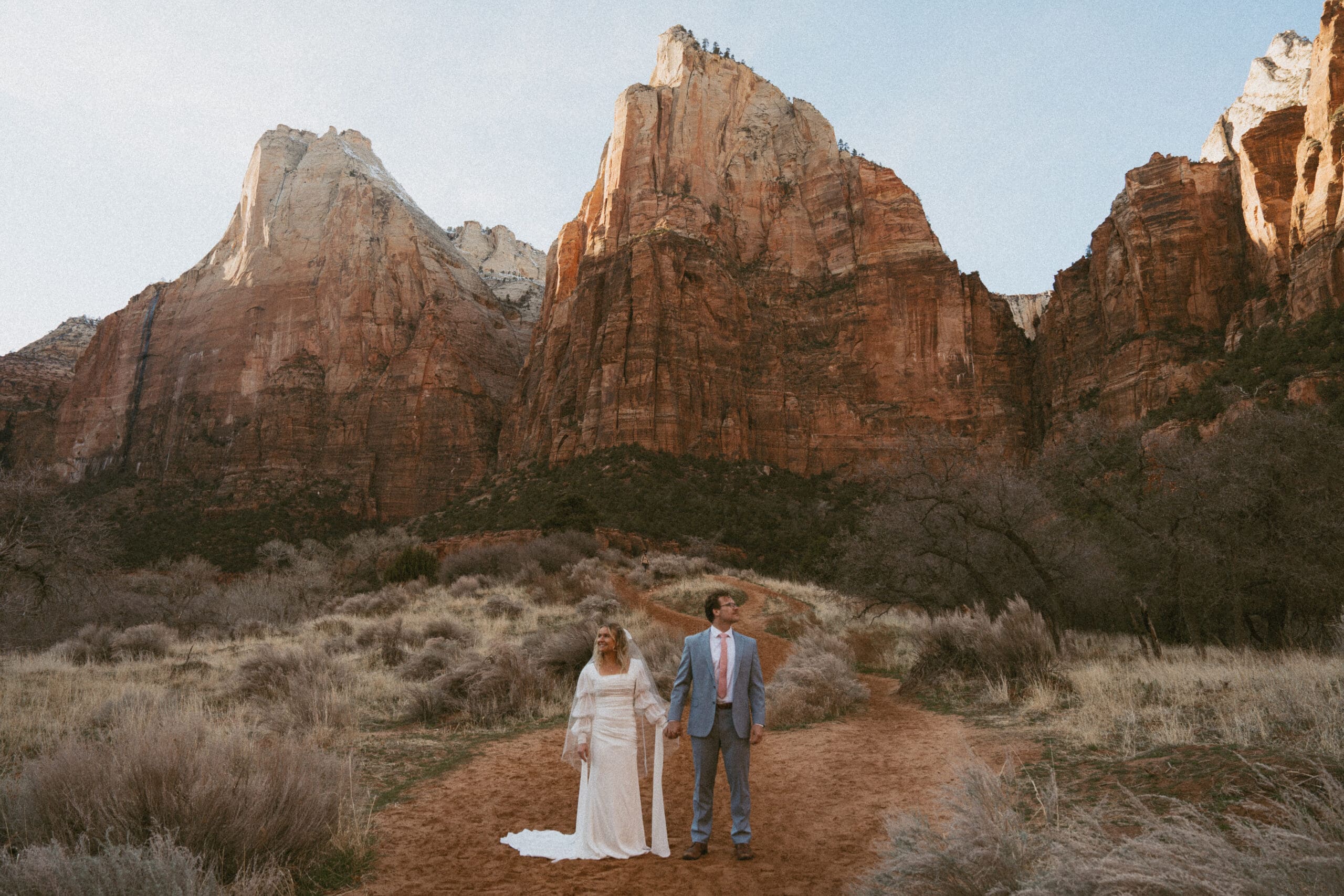 Zion Elopement Adventure Tiffany Arend film hiking