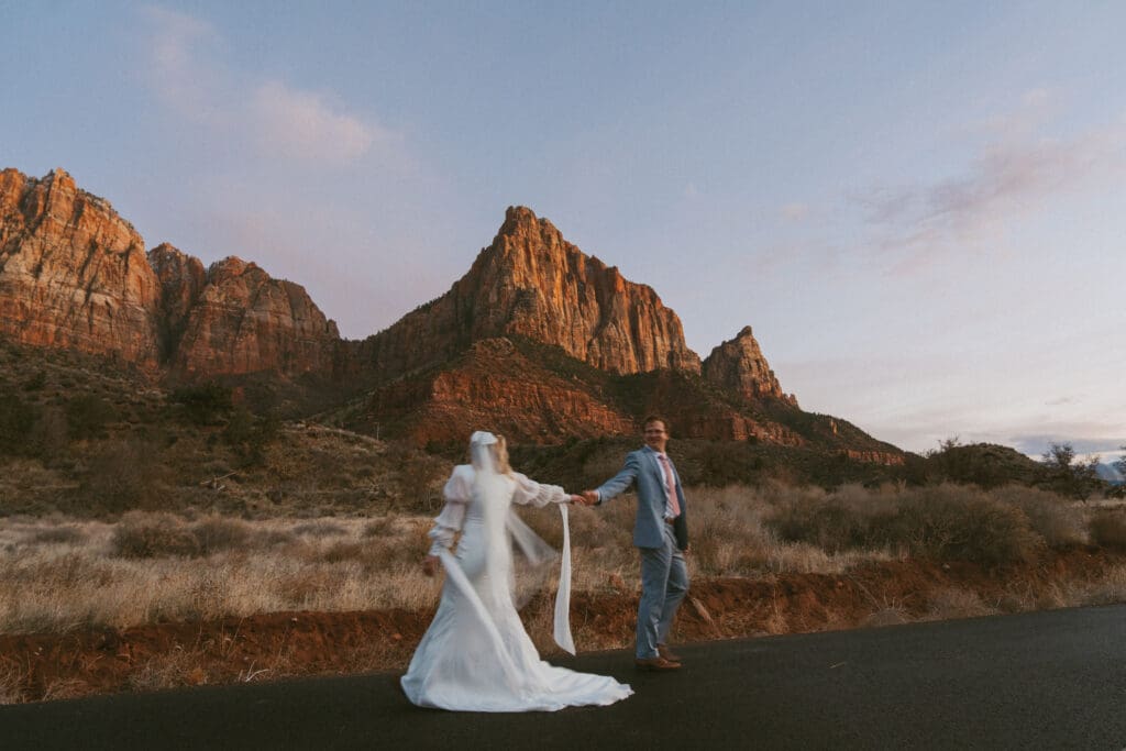 Zion elopement wedding tiffany arend photo