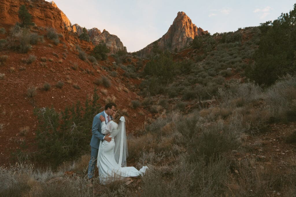 Zion elopement wedding tiffany arend photo