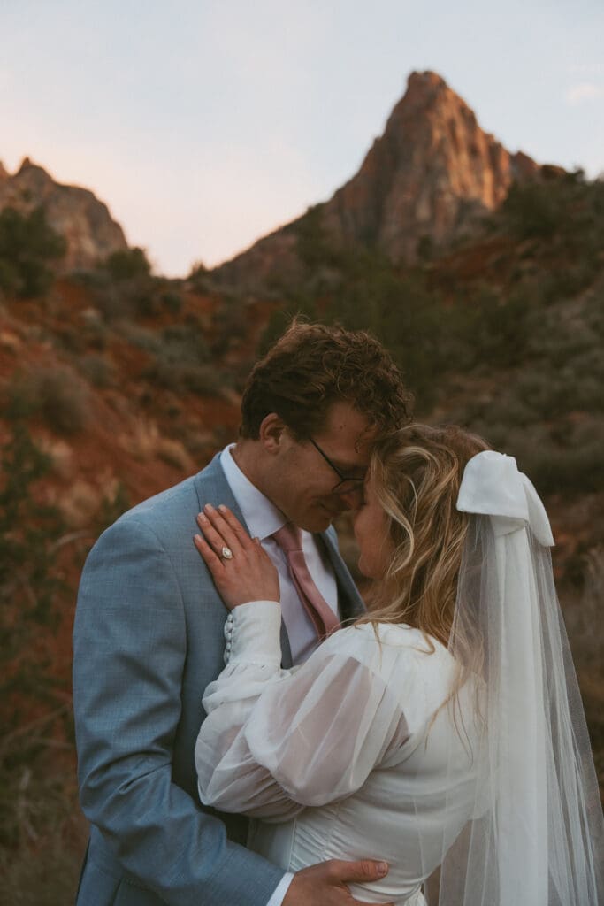 Zion elopement wedding tiffany arend photo